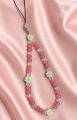 Beaded Mobile Phone Charm – Custom Name Wrist Strap for Girls | Trendy Pearl & Bead Mobile Accessory for Girls. 