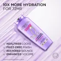 Loreal Paris Hyaluron Moisture 72HR Moisture Filling Shampoo Powered by Hyaluronic Acid, for frizz-free, hydrated and bouncy hair full of life | 340 ml. 