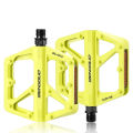 Double DU Bearing Ultralight Bike Pedals with Reflector Mountain Road Bike Flat Pedals Bicycle Platform Pedals for Night Riding. 