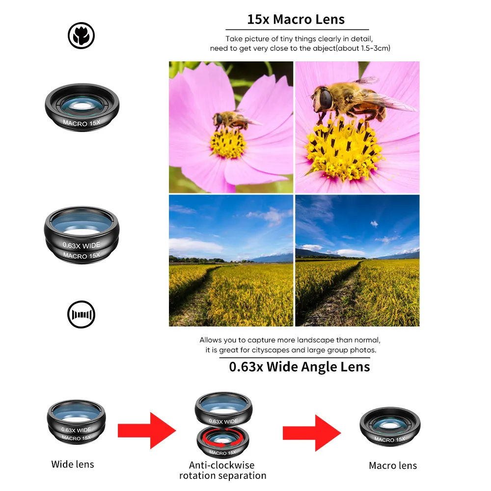 Apexel 22X 10 in 1 Phone Lens Kit