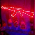 Neon Light Gun Shape AKM Model made with long life premium quality light. 