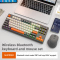 M87 Wireless Keyboard, 87keys Dual Mode Bluetooth Keyboard with Rainbow-light RGB,PBT Ballcaps Design Gaming Keyboard. 
