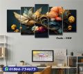 5Pcs In 1 Set Wall Canvas Art Ready to Hang for Living Room or Bedroom Home Decoration On Wall Canvas Painting Wall. 