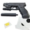 Glock 18 - Spring-powered BB Toy with 6mm Plastic Balls, Compact Design, Pull-back Trigger Action, Outdoor Game Toy for Children Boys. 