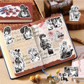 10/30/77pcs Black White Kujo Jotaro Stickers JoJo Bizarre Adventure Sticker Higashikata Josuke Bruno Buccellati Cartoon Decals. 