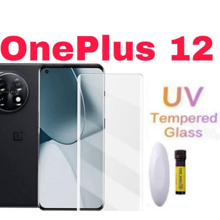 For OnePlus 12 / 1+12 (A+ GRADE) One minute UV Light Adhesive Tempered Glass Screen Protector