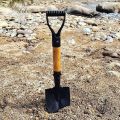 20 inch Heavy Duty Manganese Steel Wooden Long Handle Shovels Outdoor Spade Shovels for Digging Planting Gardening Tools. 