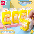 Deli 2 Rolls Transparent Tape with Dispenser Clear Tape Rolls Office Tape Refills for Desk, Craft, and Wrapping,Stationery.