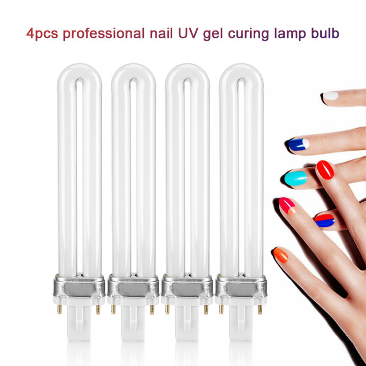 Nail Lamp Bulb 9W 4Pcs Set Manicure UV Nail Dryer Lamp Bulb 9W Nail Nail Lamp Bulb 9W 4Pcs Set Manicure UV Nail Dryer Lamp Bulb 9W Nail