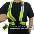 Reflective Safety Vests Lightweight Adjustable Elastic Vest Jacket Hi Vis Reflective Strips for Traffic Control Running Cycling. 