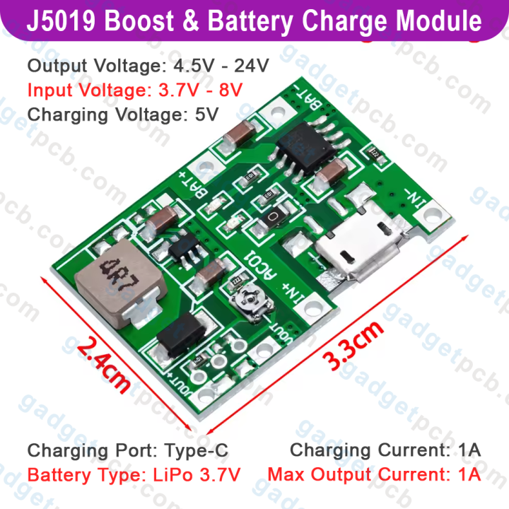 J5019%20DC-DC%20Step%20Up%20Boost%20Converter%20Adjustable%20UPS%20Input%205V-8V%20Output%204.2V-27V%202A%20Boost%20Converter%20Adapters%20TP4056%205V%201A%20Module%203.7V%2018650%20AAA%20AA%20Battery%20Charger%20-%20Image%203