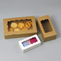 20Pcs Cake Carriers, Square Box With Lid, White Bread Box With Window, For Pies, Donuts, Muffins, Chocolates, Weddings, Parties.