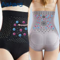 Unique Fiber Restoration Shaper Brief Women Tummy Control Shapewear Hollow Out Fat Burning Slimming High Waist Underwear Panties.