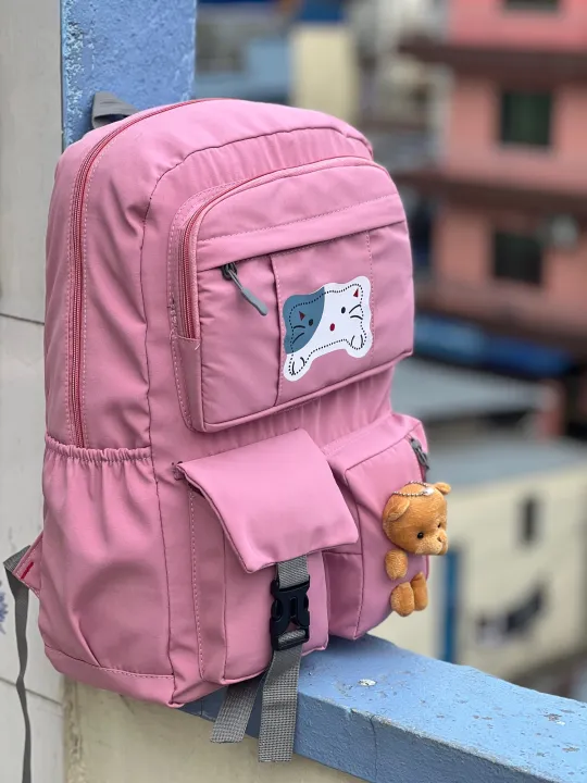 Cute%20Doll%20New%20Korean%20Ladies%20Fashion%20Backpack%20For%20College%20And%20School%20%7CTravel%20Bag%20For%20Girls%20%7CBag%20For%20%20School%20And%20College%20%20Purposes%20-%20Image%205