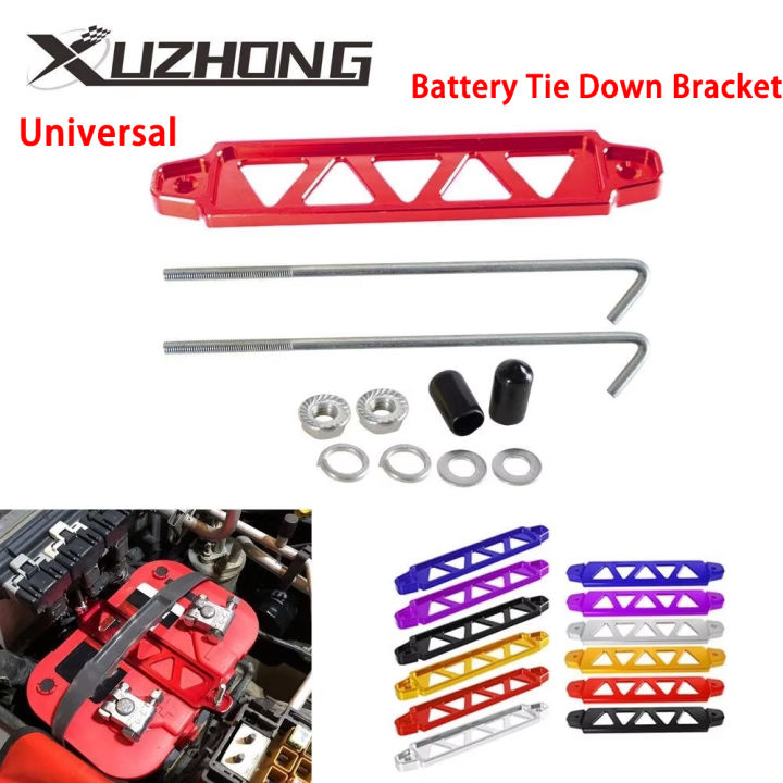 Universal Battery Tie Down Bracket for Subaru Fasten Brace Aluminum Bars for Honda Civic EK EG Battery Holder Down BT-1006
