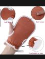 3Pcs Shower Bath Accessories Set – Body Loofah Scrubber, Long Handle Back Scrubber & Exfoliating Glove. 