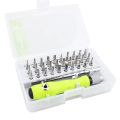 Multifunctional Portable 32 in 1 Precision Screwdriver Tool Set made of ABS Material. 