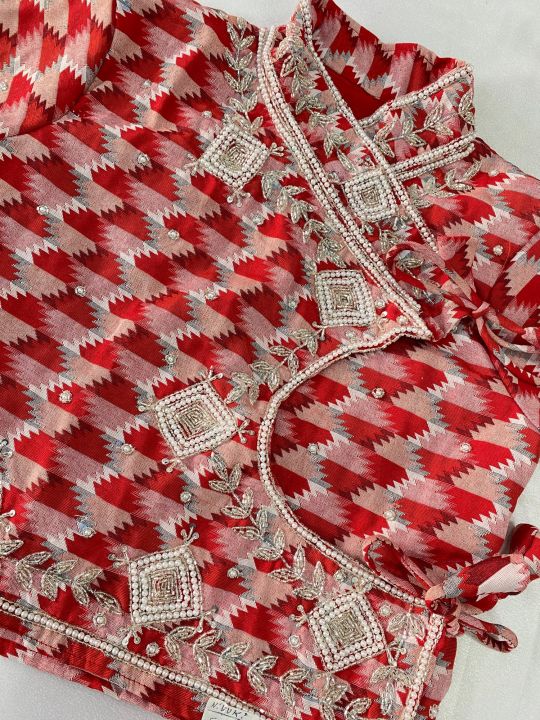 Dhaka%20Chaubandi%20Cholo%20With%20Limbu%20Silamsakma%20Design%20Handwork%20On%20Machine%20Weave%20Fabric,%20Dhaka%20Chaubandi%20Cholo%20With%20Handwork%20-%20Image%202