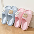Cute Cat Decoration Soft Cloud EVA Indoor Slippers Women Summer 2026 Comfort Thick Bottom House Slippers Girl's Cartoon Slides. 