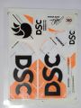 New 3D 2024 DSC ORANGE & BLACK Edition Cricket Bat Sticker For Professional Players. 