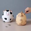 Cartoon Cute Cow Home Decoration Ornament Piggy Bank Children's Pet Pig Bank Home Decoration Children's Coin Piggy Bank.