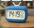 Cute Retro TV-Shaped Digital Kitchen Timer & Stopwatch | Large Digit Countdown | Baking | Study Table | Office and Accessories-Green Electronic table clock with backlight, thermometer, alarm clock and weather station.