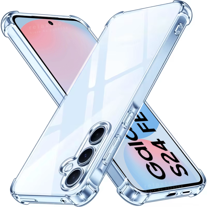 Clear Case for Samsung Galaxy S24 FE S24FE 5G Slim Soft TPU Protective Shell Cover on SamsungS24FE Samung S24FE S 24FE 24 FE 5G