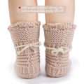 2Pcs/Pair Baby Knit Socks 0-12M Solid Cochet Walking Socks Newborn Photography Prop Infant Birthday Handmade Boutique Sock.