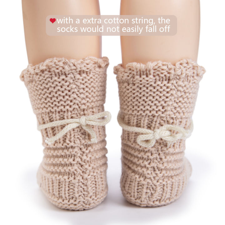 2Pcs/Pair%20Baby%20Knit%20Socks%200-12M%20Solid%20Cochet%20%20Walking%20Socks%20Newborn%20Photography%20Prop%20Infant%20Birthday%20%20Handmade%20Boutique%20Sock%20-%20Image%203