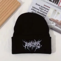 Warm Women Men Winter Beanies Hats Gothic Street Punk Knitted Bonnet Caps 100% Cotton Fashion Keep Warm Skullies Beanies Hats.