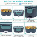 1.5 L 60W Electric Lunch Box Food Warmer Portable Food Heater for Car Or Home - Leak Proof, Lunch Heating Microwave for Truckers.