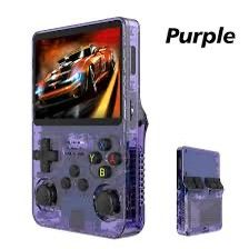 Retro Handheld Game Console, Open-Source R36S with 3.5" IPS Screen, Linux System, Portable Gaming & Entertainment Device, Includes 64G/128G TF Card (Black, 64GB)