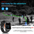 2026 New Outdoor Smart Watch Men's 540mAh LED Flashlight Bluetooth Call 2.01" Screen Waterproof Sports Smartwatch.