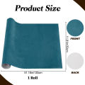51 x 11.8inch Velvet Book Cloth for Book Binding Fabric Surface Paper Backed Bookcover Notebook Wraps Dark Green Book Covering. 