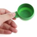 3Pcs/Set Green Plastic Parrot Mini Food Water Bowl Feeder Plastic Birds Pigeons Cage Sand Cup Feeding Tool Accessory. 