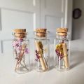 One 2 x 6 cm mini jar for gifts, unique gifts, jar for gift, jar with letter inside, asthetic gifts. 