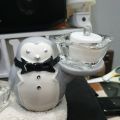 Yankee Candle Co. Diuble Porter Penguin Votive Holder Christmas/Holiday/ Winter. 