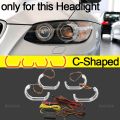 For BMW 3 Series E90 E92 E93 M3 2007-2013 Coupe Cabriolet APP Dynamic RGB Angel Eyes Rings Light DRL with Turn Signal Light. 