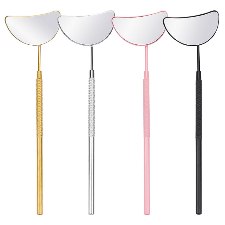 1pcs%20Eyelash%20Extension%20Inspect%20Mirror%20Moon%20Shaped%20Detachable%20Stainless%20Steel%20Lash%20Lifting%20Magnify%20Makeup%20Mirror%20Beauty%20Tools%20-%20Image%203