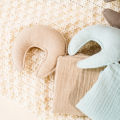 Elinfant 100% Cotton Muslin Baby Comfort Towel ,Moon & Star Gauze Baby Towel,Soothing Towel For Boys and Girls.