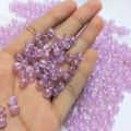 500Pcs 6mm Round Light Purple Plastic Bubble Beads For Jewelry Making DIY Bracelet Necklace Earrings Crafting Keychain Embroidery Tasbeeh Etc. 