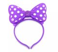 Lights Up Hair Band Bow Ties Girls LED Flash and Blinking Hair Bows Hairbands Fancy Plastic Head bands. 