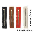 1/2pcs 27cm Long Leather Zipper Useful For Crochet Bag Hardware Soild Zipper Sewing Accessory Useful Handbag PU Leather Zipper. 