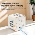 Digital Visual Timer Gravity Sensor Flipping LED Display 4 Preset Time Rechargeable Mini Cube Timer for Cooking Study Shower. 
