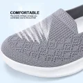 Women Walking Trainers Shoes Mesh Sports Breathable Lightweight Flats Soft Sole Casual Knitted Sneakers. 