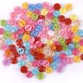100pcs Mini Buttons Plastic Doll Clothes Round Buckles Buttons for Handmade Cartoon Garment Sewing DIY Craft Needlework. 