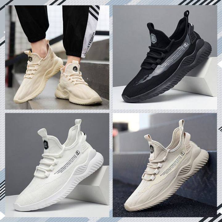 Qdshop Korean-style sneakers, plain, soft bottom, comfortable to wear ...