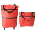 Foldable Shopping Pull Cart Reusable Bag With Wheels | Foldable Trolley Bag. 