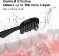 10pcs Replacement Brush Heads for Original Burst Pro Sonic Electric Toothbrush Soft Charcoal Bristles Refill with Dust Cover Cap.