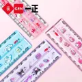 1pcs Sanrio Kuromi Image Rotating Folding Ruler 30cm Cartoon Children's Primary School Student Multi functional Ruler Stationery. 